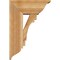 Ekena Millwork Merced Traditional Rough Sawn Bracket w/ Offset Brace, Western Red Cedar, 8"W x 18"D x 26"H BKT0806X18X26MRC01RWR - alternate 2
